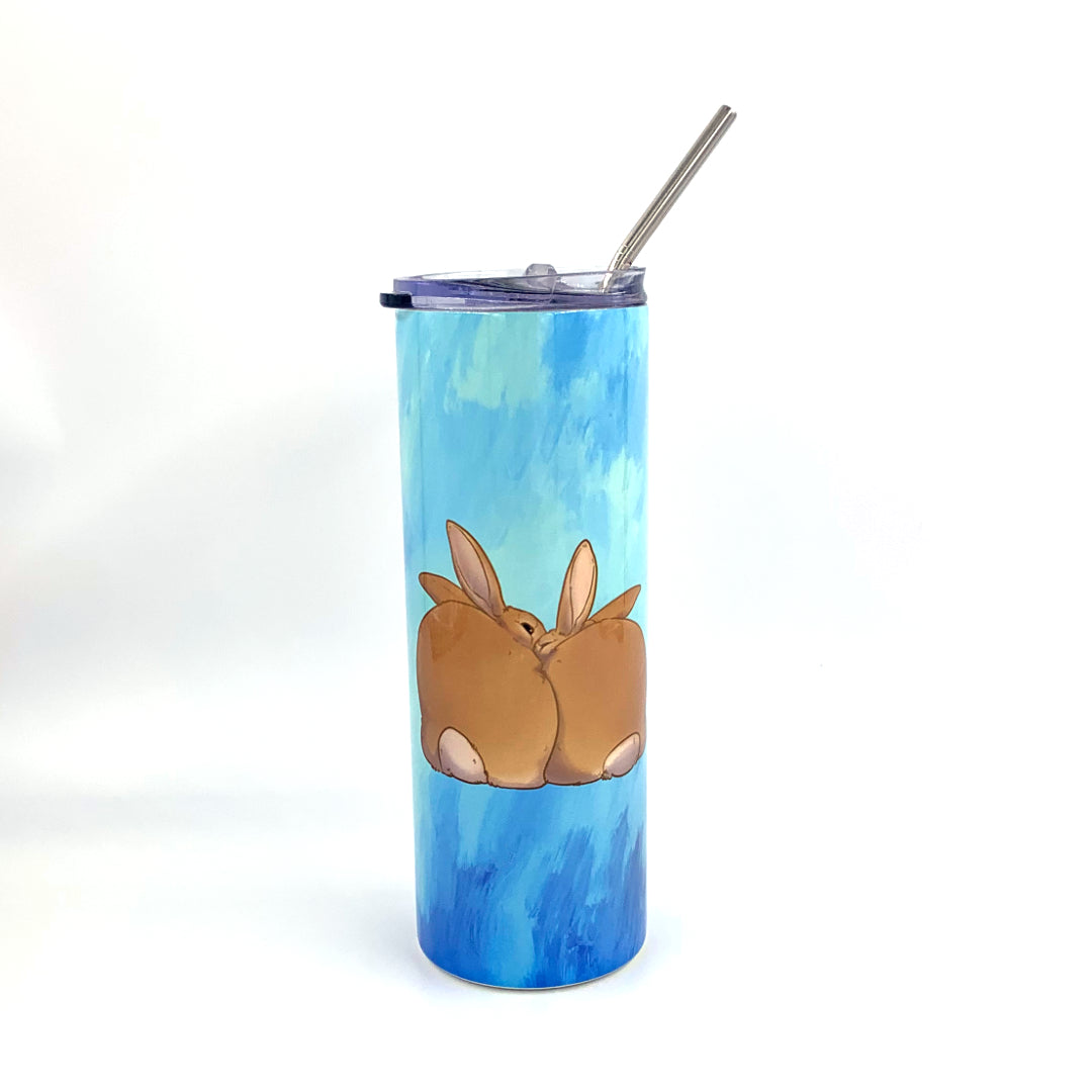 Bunny Tumbler, Rabbit Tumbler, Easter Tumbler, 20-ounce Insulated