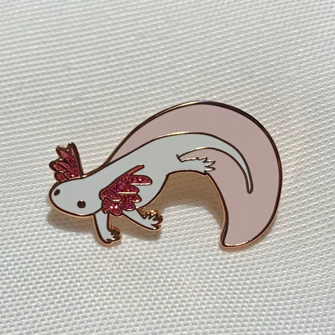 Axolotl Enamel Pin