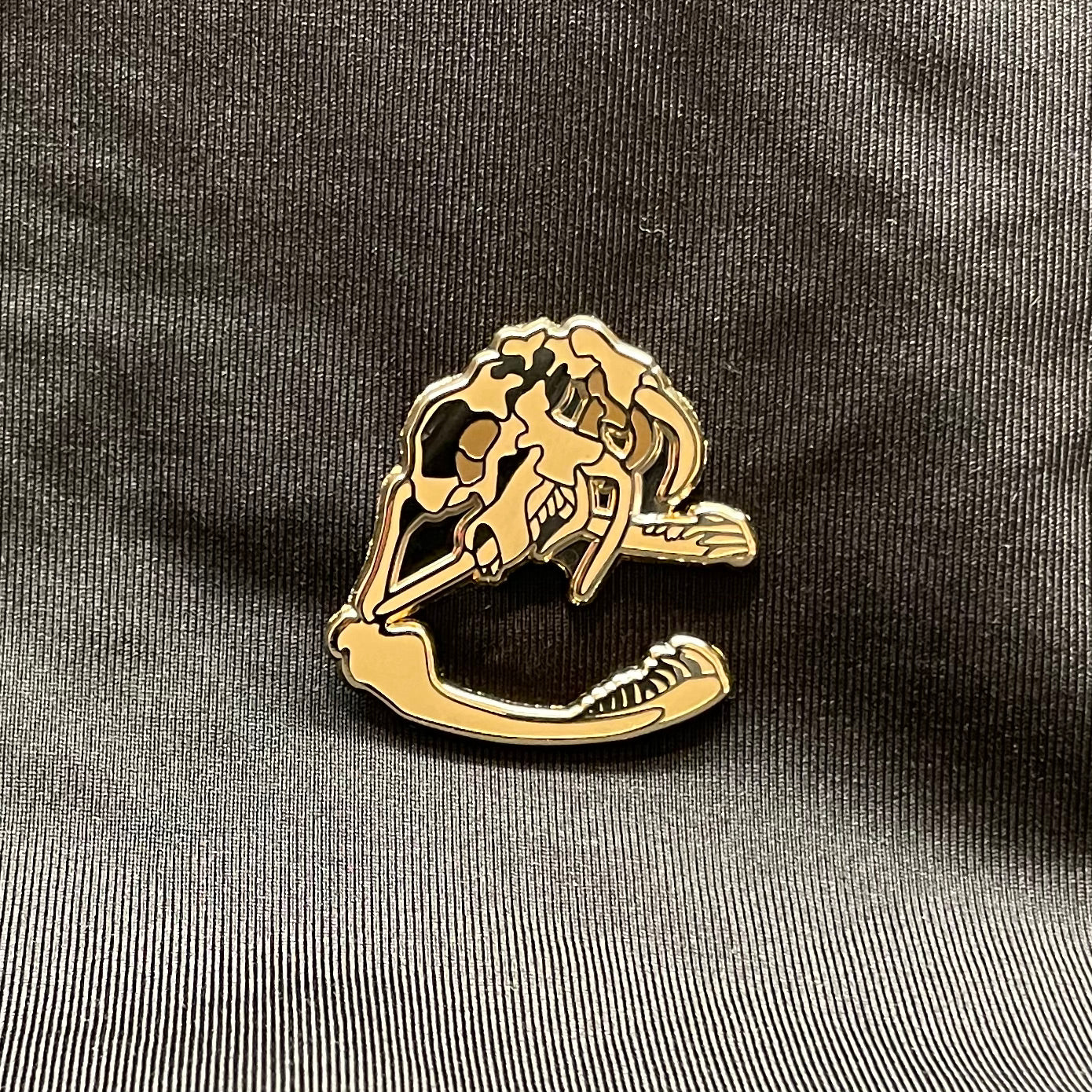 Gaboon Viper Skull Enamel Pin