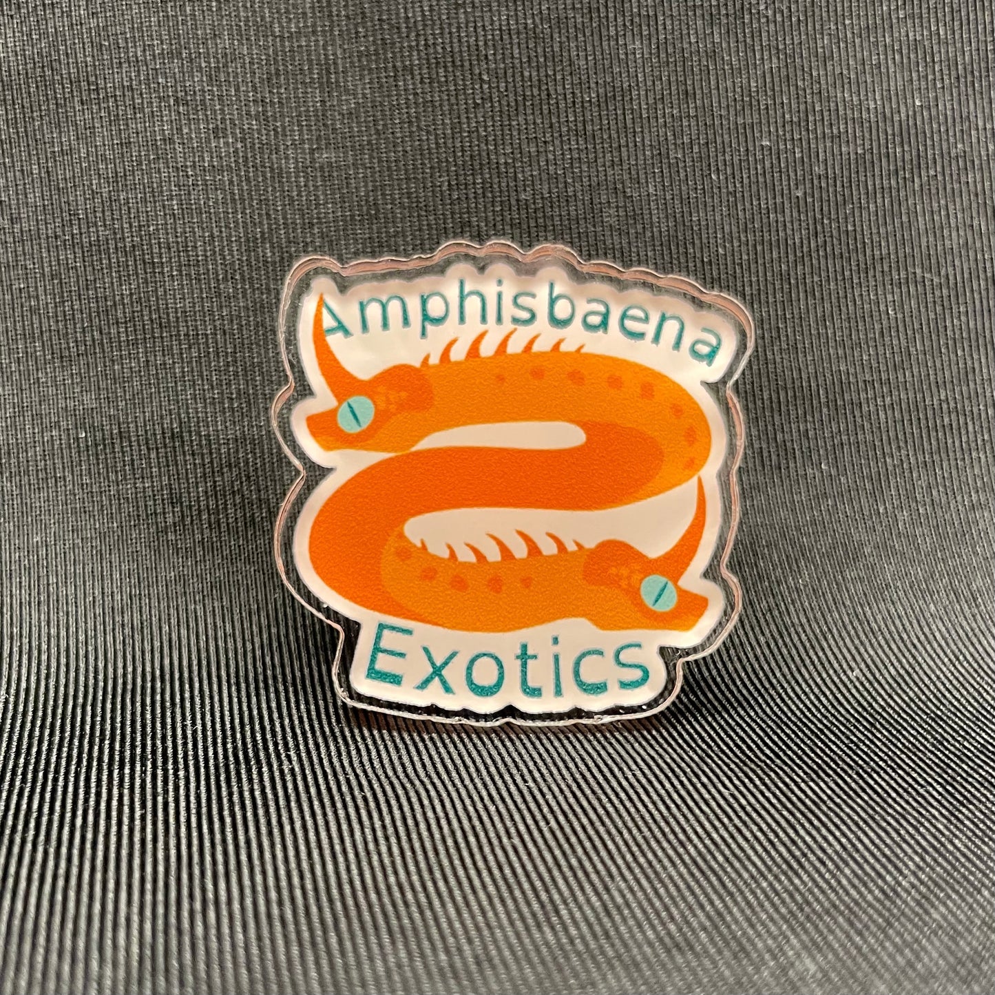 Amphisbaena Logo Acrylic Pin