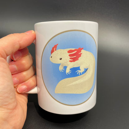 White Axolotl Mug