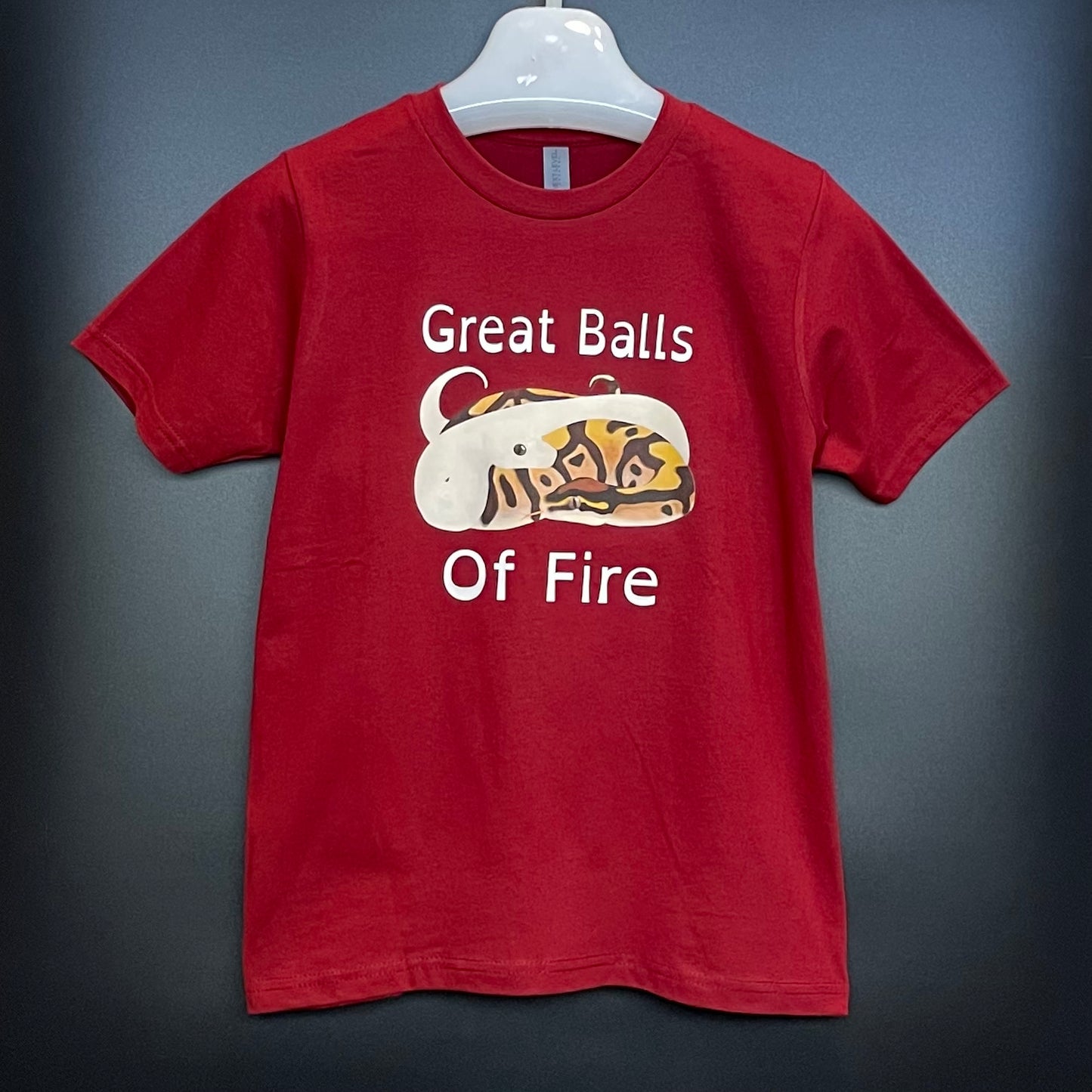 Great Balls of Fire Ball Python T-Shirt, youth