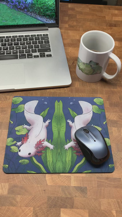 Just Floating Axolotl Mousepad