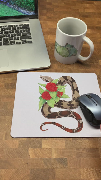 Red Tailed Boa Constrictor Mousepad