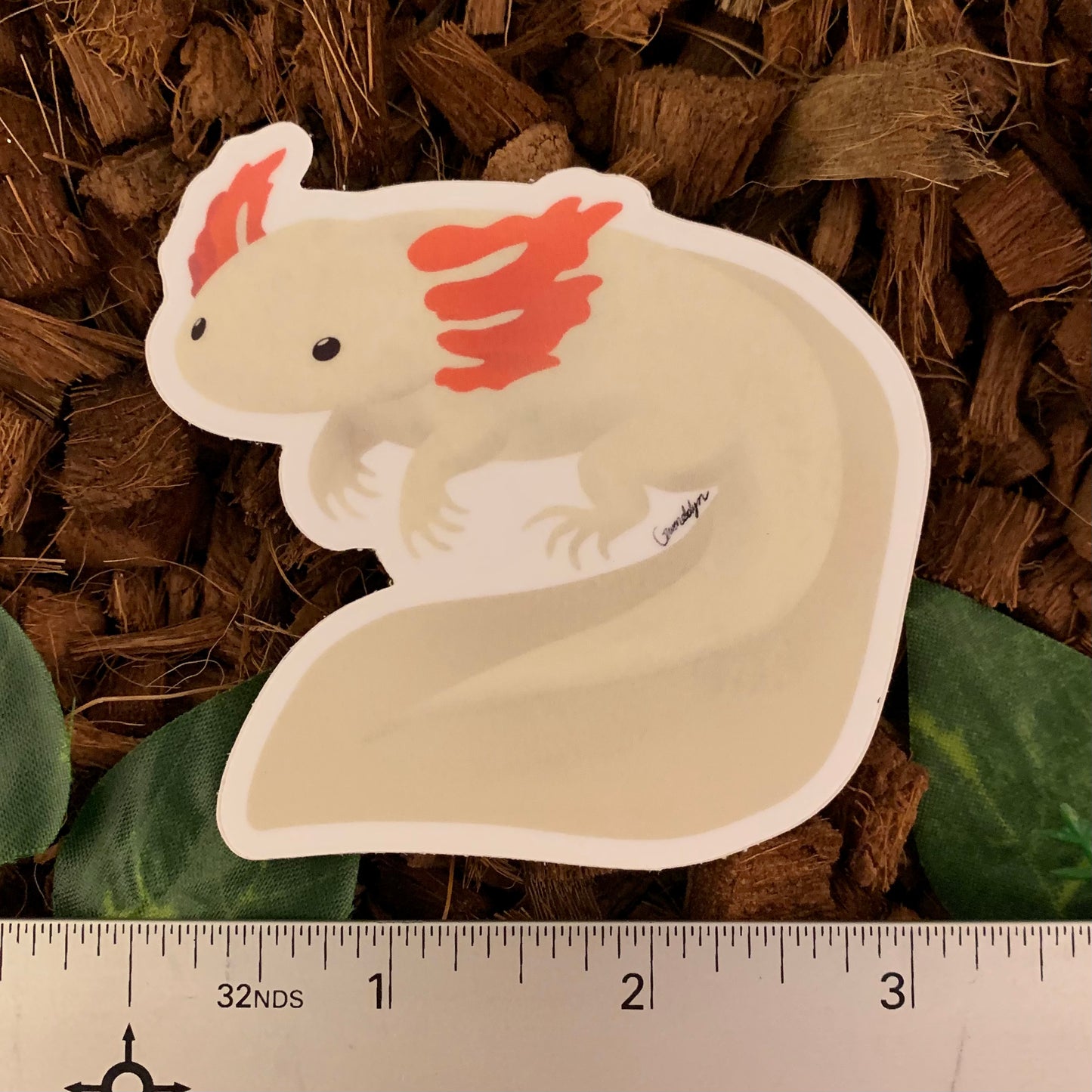 Moonlight Axolotl Sticker