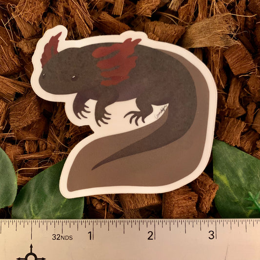 Midnight Axolotl Sticker