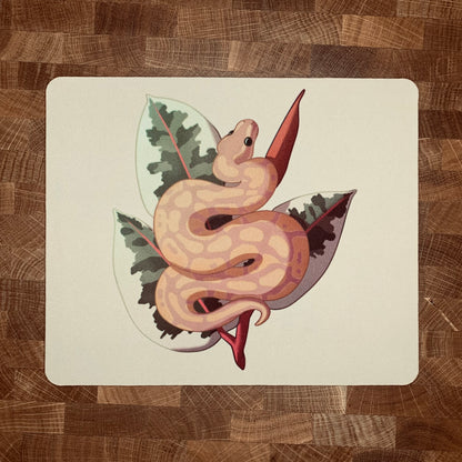 Banana Ball Python Mousepad