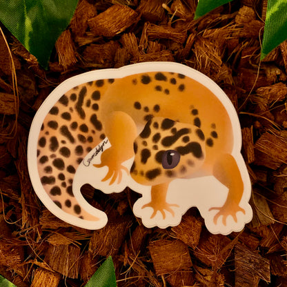 Hypo Leopard Gecko Sticker