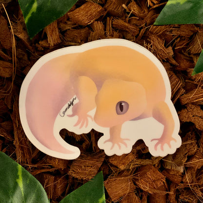 Murphy Patternless Leopard Gecko Sticker