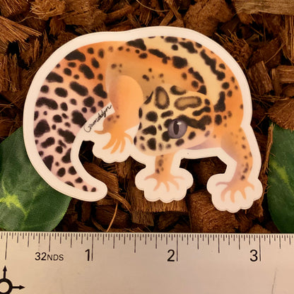 Red Stripe Leopard Gecko Sticker