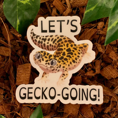 Let's Gecko Going! Leopard Gecko Sticker