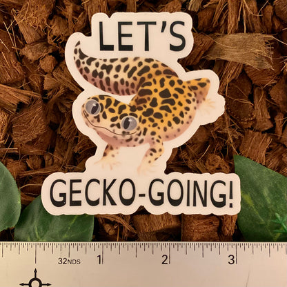 Let's Gecko Going! Leopard Gecko Sticker