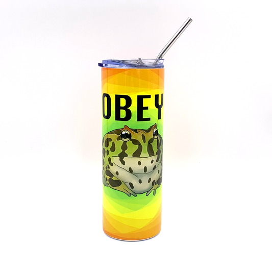 *Last Chance* OBEY, Pacman Frog Stainless Steel Tumbler