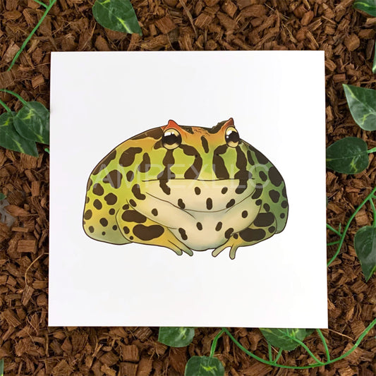 Pacman Frog Art Print, 9x9