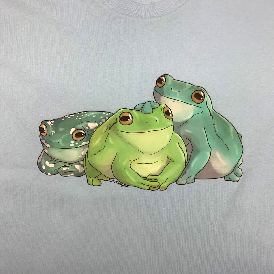 Tree Frogs Trio, White's Tree Frogs T-Shirt ladies