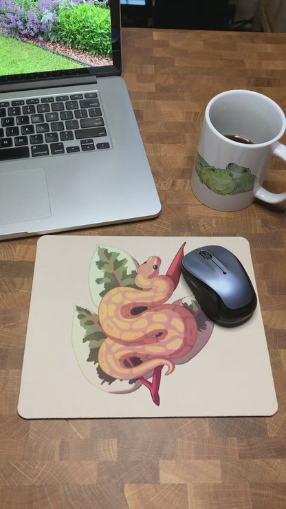 Banana Ball Python Mousepad