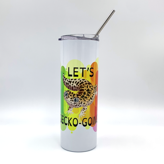 *LAST CHANCE* Let's Gecko Going!, Leopard Gecko Stainless Steel Tumbler