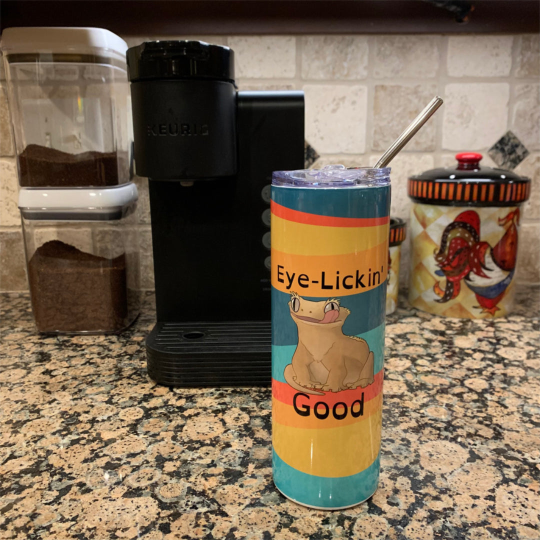 *LAST CHANCE* Let's Gecko Going!, Leopard Gecko Stainless Steel Tumbler