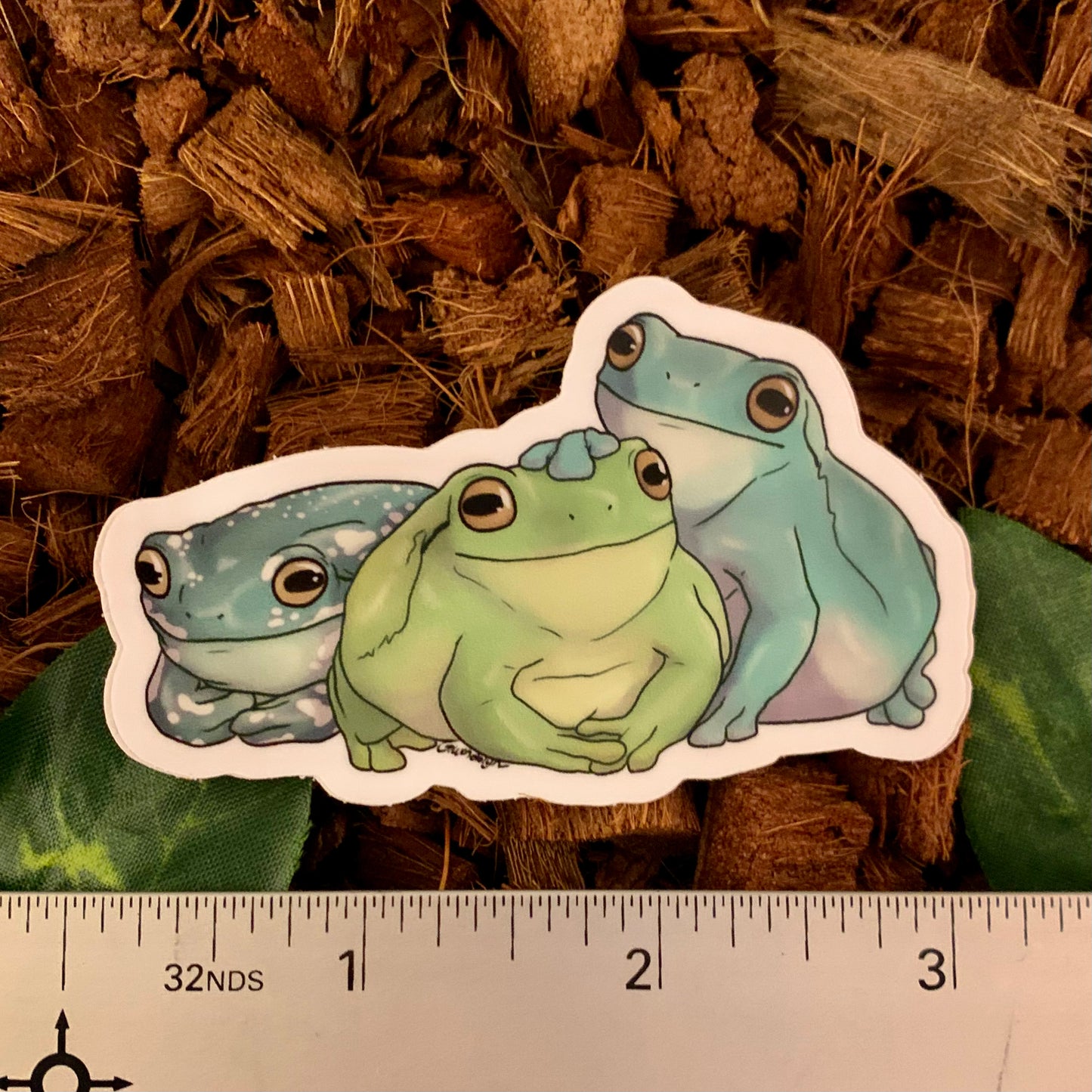 White's Tree Frog Sticker